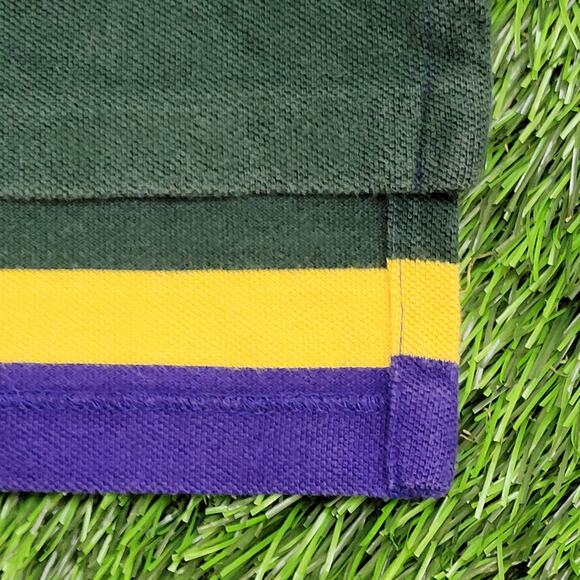 Ralph-Lauren Scribble Striped Polo Shirt S/M 18x25 Cropped - Picture 13 of 13